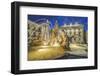 Italy, Sicily, Syracuse. Twilight Piazza Archimede-Rob Tilley-Framed Photographic Print