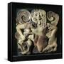 Italy, Sicily, Syracuse, Winged Gorgon Running, Terracotta-null-Framed Stretched Canvas