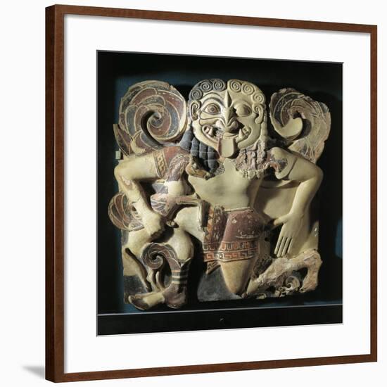 Italy, Sicily, Syracuse, Winged Gorgon Running, Terracotta-null-Framed Giclee Print