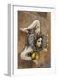 Italy, Sicily, Taormina, ceramic woman with lemons on wall.-Merrill Images-Framed Photographic Print