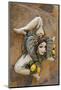 Italy, Sicily, Taormina, ceramic woman with lemons on wall.-Merrill Images-Mounted Photographic Print