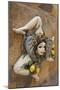 Italy, Sicily, Taormina, ceramic woman with lemons on wall.-Merrill Images-Mounted Premium Photographic Print