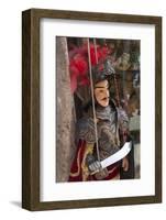 Italy, Sicily, Taormina, knight marionette puppet.-Merrill Images-Framed Photographic Print