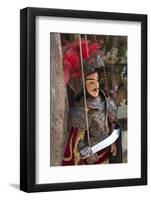 Italy, Sicily, Taormina, knight marionette puppet.-Merrill Images-Framed Photographic Print