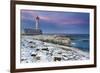 Italy, Sicily, the Santa Croce Lighthouse in Augusta, Taken at Sunset-Alfonso Morabito-Framed Photographic Print