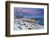 Italy, Sicily, the Santa Croce Lighthouse in Augusta, Taken at Sunset-Alfonso Morabito-Framed Photographic Print