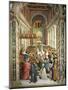 Italy, Siena, Cathedral, Piccolomini Library, Coronation of Pope Pius II-null-Mounted Giclee Print