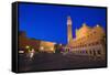 Italy, Siena. Medieval Piazza del Campo square-Jaynes Gallery-Framed Stretched Canvas