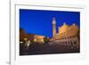 Italy, Siena. Medieval Piazza del Campo square-Jaynes Gallery-Framed Photographic Print