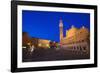 Italy, Siena. Medieval Piazza del Campo square-Jaynes Gallery-Framed Photographic Print