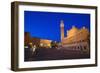 Italy, Siena. Medieval Piazza del Campo square-Jaynes Gallery-Framed Photographic Print