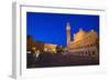 Italy, Siena. Medieval Piazza del Campo square-Jaynes Gallery-Framed Photographic Print