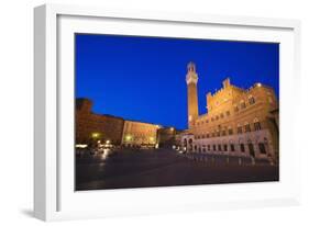 Italy, Siena. Medieval Piazza del Campo square-Jaynes Gallery-Framed Photographic Print