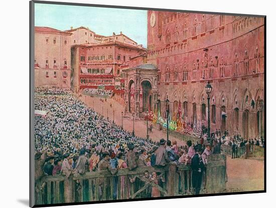 Italy, Siena Palio 1913-Walter Tyndale-Mounted Art Print