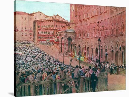 Italy, Siena Palio 1913-Walter Tyndale-Stretched Canvas