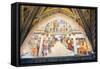 Italy, Siena, Siena Cathedral, Baptistery Apse, Fresco, Interior-Samuel Magal-Framed Stretched Canvas