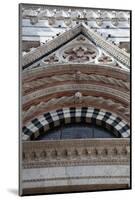 Italy, Siena, Siena Cathedral, Baptistery Facade, Gable and Tympanum-Samuel Magal-Mounted Photographic Print