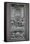 Italy, Siena, Siena Cathedral, Bronze Door Relief-Samuel Magal-Framed Stretched Canvas