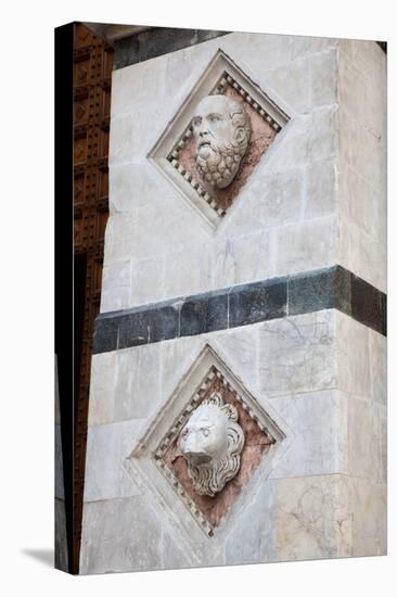 Italy, Siena, Siena Cathedral, Doorway Decorations and Ornaments-Samuel Magal-Stretched Canvas
