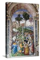 Italy, Siena, Siena Cathedral, Enea Silvio Piccolomini and Emperor Frederick III-Samuel Magal-Stretched Canvas