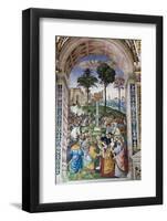 Italy, Siena, Siena Cathedral, Enea Silvio Piccolomini and Emperor Frederick III-Samuel Magal-Framed Photographic Print