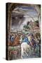 Italy, Siena, Siena Cathedral, Fresco, Aeneas Silvio Piccolomini leaves for the Council of Basel.-Samuel Magal-Stretched Canvas
