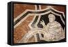 Italy, Siena, Siena Cathedral, Museum, Inlaid marble Mosaic Floor-Samuel Magal-Framed Stretched Canvas