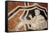 Italy, Siena, Siena Cathedral, Museum, Inlaid marble Mosaic Floor-Samuel Magal-Framed Stretched Canvas