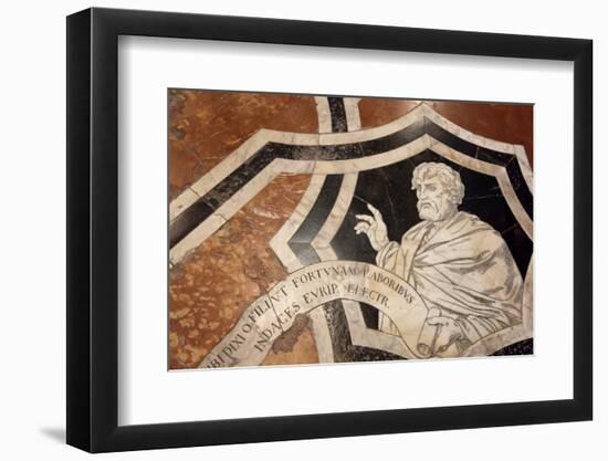 Italy, Siena, Siena Cathedral, Museum, Inlaid marble Mosaic Floor-Samuel Magal-Framed Photographic Print