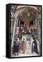 Italy, Siena, Siena Cathedral, Pius II canonizes Saint Catherine of Siena-Samuel Magal-Framed Stretched Canvas