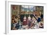 Italy, Siena, Siena Cathedral, Pius II convokes a Diet of Princes at Mantua  to proclaim a Crusade-Samuel Magal-Framed Photographic Print