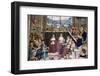 Italy, Siena, Siena Cathedral, Pius II convokes a Diet of Princes at Mantua  to proclaim a Crusade-Samuel Magal-Framed Photographic Print