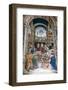 Italy, Siena, Siena Cathedral, Pius II convokes a Diet of Princes at Mantua  to proclaim a Crusade-Samuel Magal-Framed Photographic Print