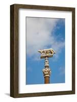 Italy, Siena, Siena Cathedral, Statue of Romulus and Remus-Samuel Magal-Framed Photographic Print