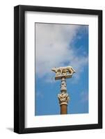 Italy, Siena, Siena Cathedral, Statue of Romulus and Remus-Samuel Magal-Framed Photographic Print