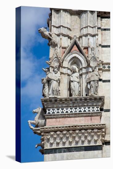 Italy, Siena, Siena Cathedral, Statues and Gargoyles-Samuel Magal-Stretched Canvas