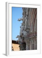 Italy, Siena, Siena Cathedral, Statues and Gargoyles-Samuel Magal-Framed Photographic Print