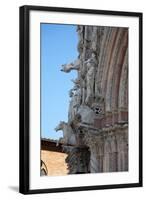 Italy, Siena, Siena Cathedral, Statues and Gargoyles-Samuel Magal-Framed Photographic Print