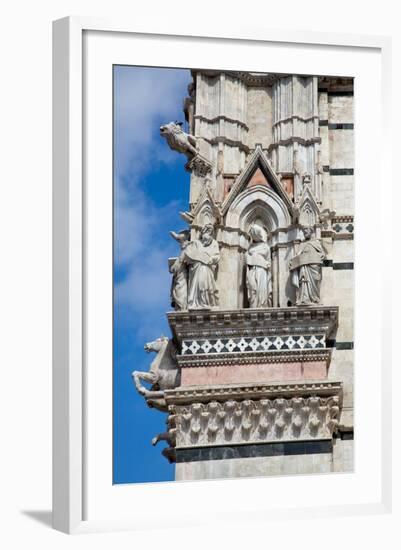 Italy, Siena, Siena Cathedral, Statues and Gargoyles-Samuel Magal-Framed Photographic Print