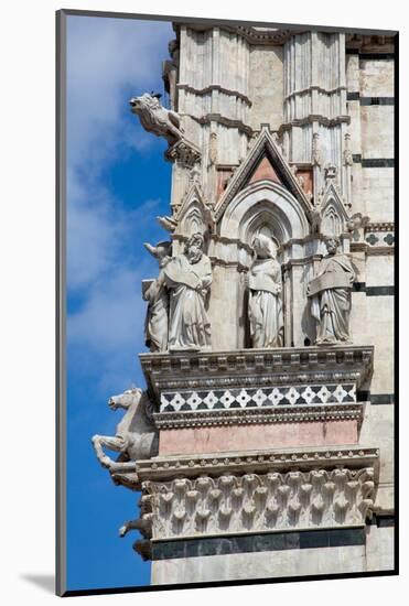 Italy, Siena, Siena Cathedral, Statues and Gargoyles-Samuel Magal-Mounted Photographic Print