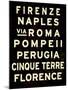 Italy Sign-null-Mounted Poster