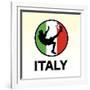 Italy Soccer-null-Framed Giclee Print