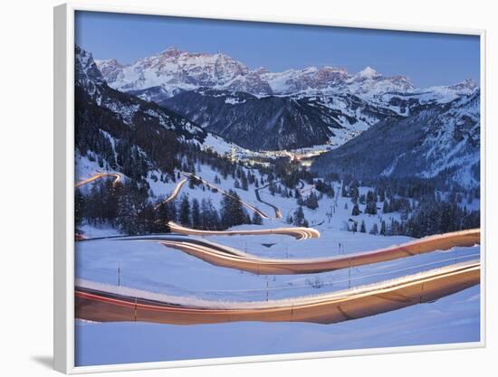 Italy, South Tirol, Gršdner Col, Mountain Pass, Colfosco, Corvara, Cunturines Point-Rainer Mirau-Framed Photographic Print