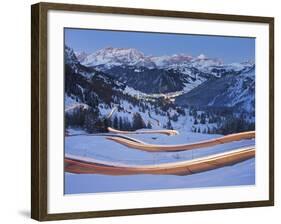 Italy, South Tirol, Gršdner Col, Mountain Pass, Colfosco, Corvara, Cunturines Point-Rainer Mirau-Framed Photographic Print