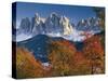 Italy, South Tirol, the Dolomites, Autumn Scenery, Geislerspitzen-Thonig-Stretched Canvas