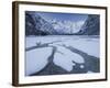 Italy, South Tyrol, Alto Adige, Lake DŸrrsee, Monte Cristallo, Snow-Rainer Mirau-Framed Photographic Print