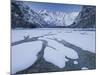 Italy, South Tyrol, Alto Adige, Lake DŸrrsee, Monte Cristallo, Snow-Rainer Mirau-Mounted Photographic Print