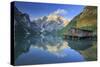 Italy, South Tyrol, Bolzano, Braies Lake-Michele Falzone-Stretched Canvas