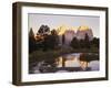 Italy, South Tyrol, Dolomites, Langkofel, Sella, Pordoijoch, Lake, Morning Mood-Thonig-Framed Photographic Print