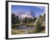 Italy, South Tyrol, Dolomites, Langkofel, Sella, Pordoijoch-Thonig-Framed Photographic Print